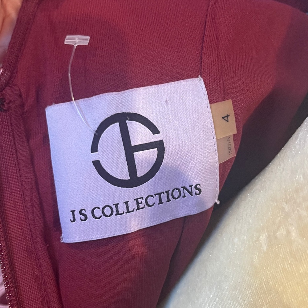 JS Collections Burgundy Dress - Picture 6 of 10